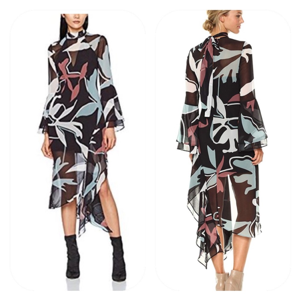 Reduced  C/Meo Collective Black Asymmetrical Dress
